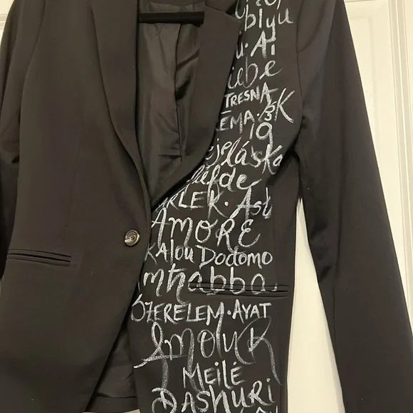 Hand painted blazer - Picture 2 of 2